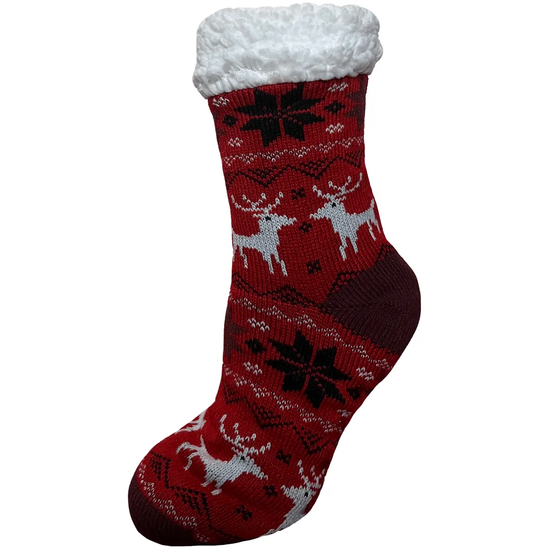 Sherpa Christmas Slipper Socks