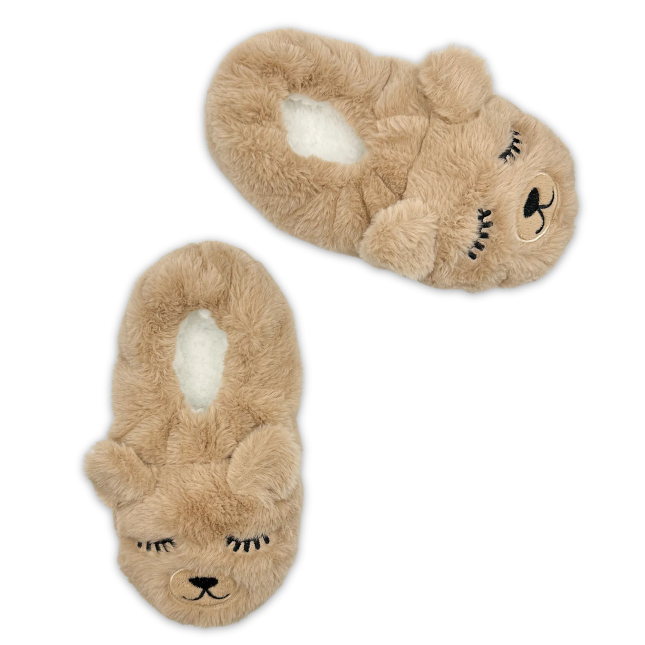 Sleepy Bear 3D Puff Head Slipper Socks