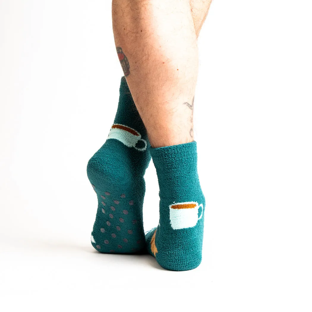 Sock it to Me "A Lil' Bit Flaky" No-Slip Crew Socks