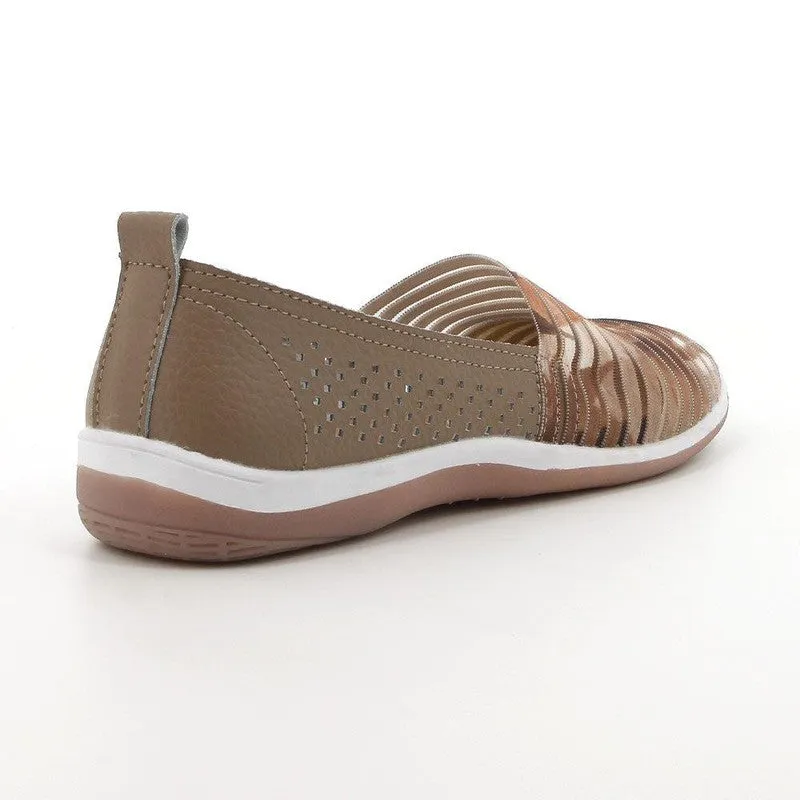 Soft style by Hush Puppies Soft Sonora Slip Multi - Taupe