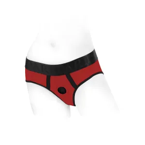 SpareParts Tomboi Harness Red/Blk Nylon - XL