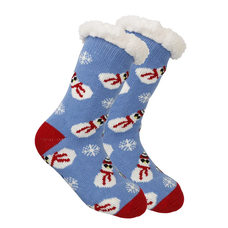 Sweetnana Christmas Women’s Cozy Socks - Cute Super Soft Non-Slip Slipper Fuzzy Socks, Thickened Winter Stockings, Perfect for Lounge Wear