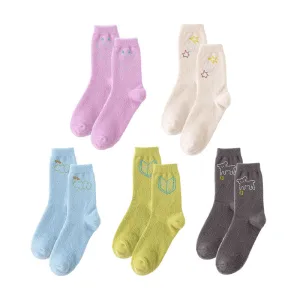 Sweetnana Fun Diamond Series Cozy Crew Socks - Fuzzy Socks for Women Fluffy Slipper Socks Soft Warm Winter Colorful Socks Sticky Diamond.