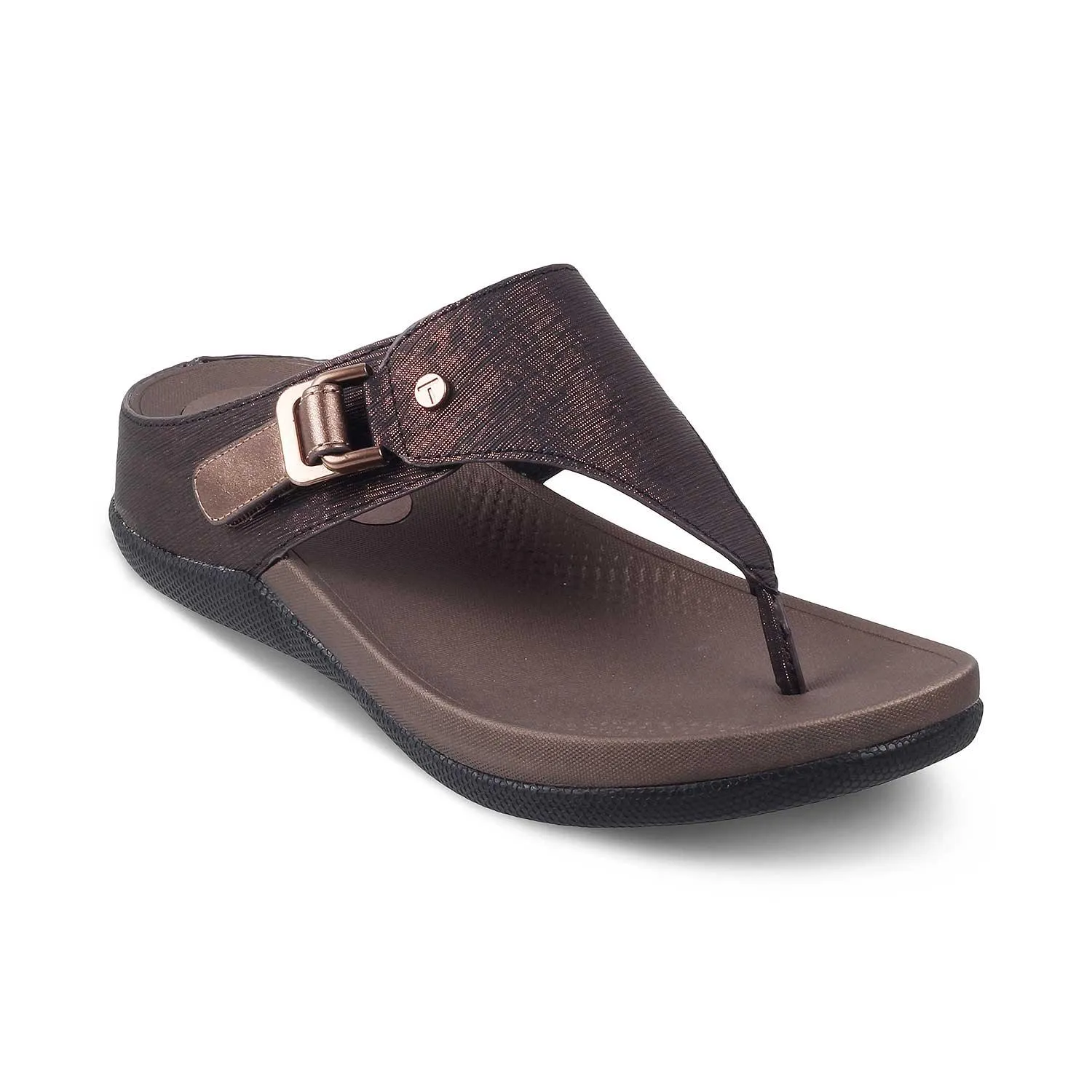 The Aaryed Bronze Women's Casual Wedge Sandals Tresmode