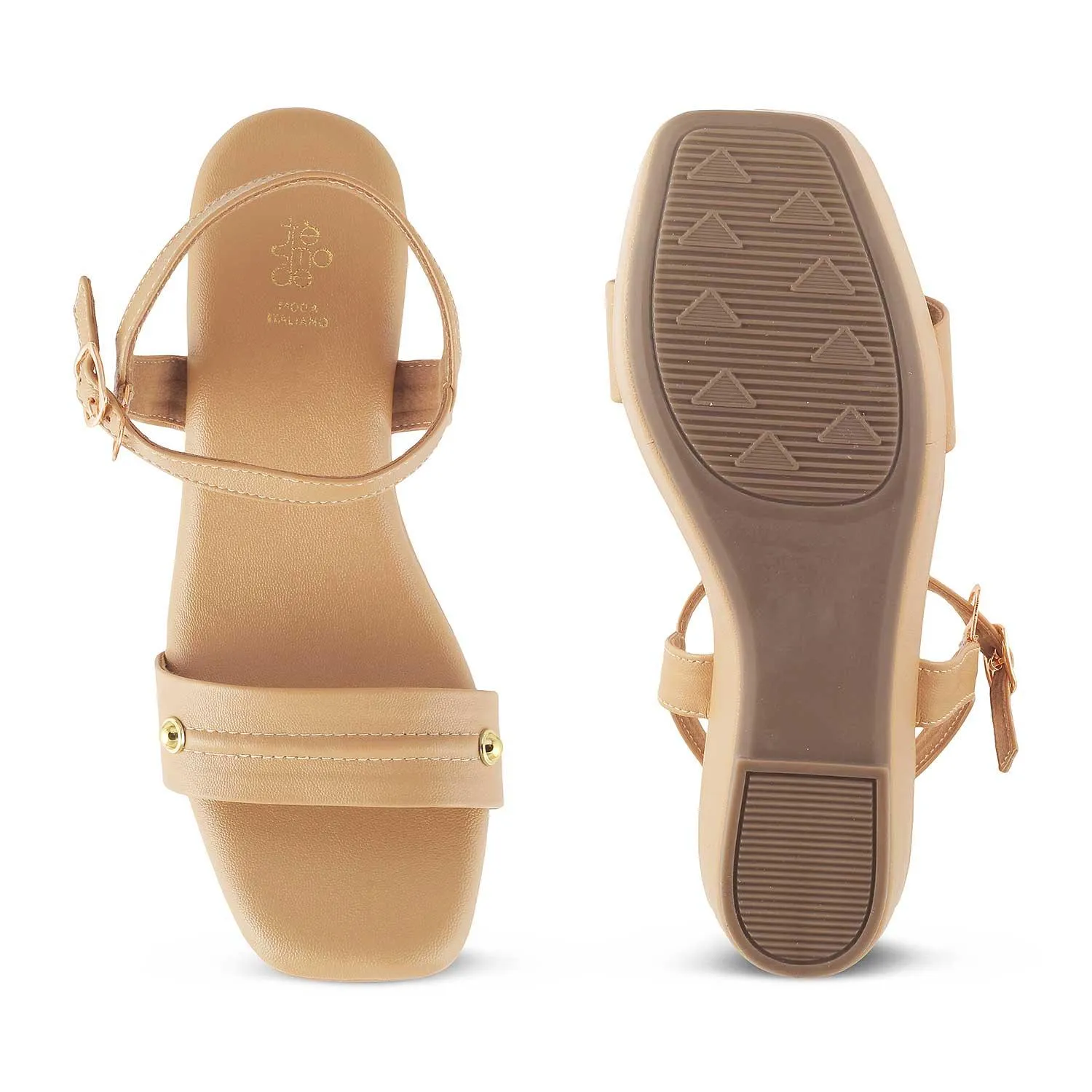 The Amsterdam Beige Women's Dress Wedge Sandals Tresmode