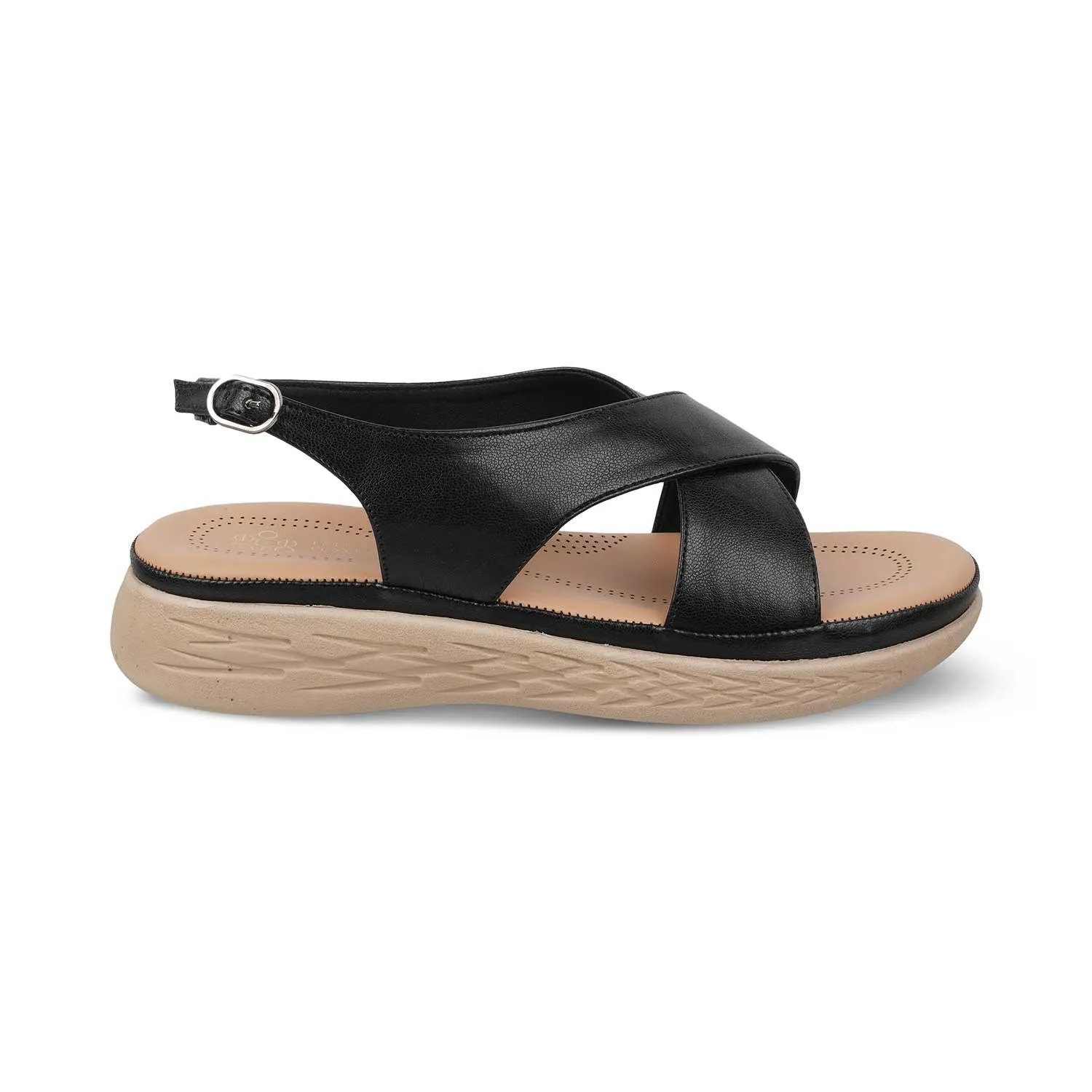 The Havit Black Women's Casual Wedge Sandals Tresmode