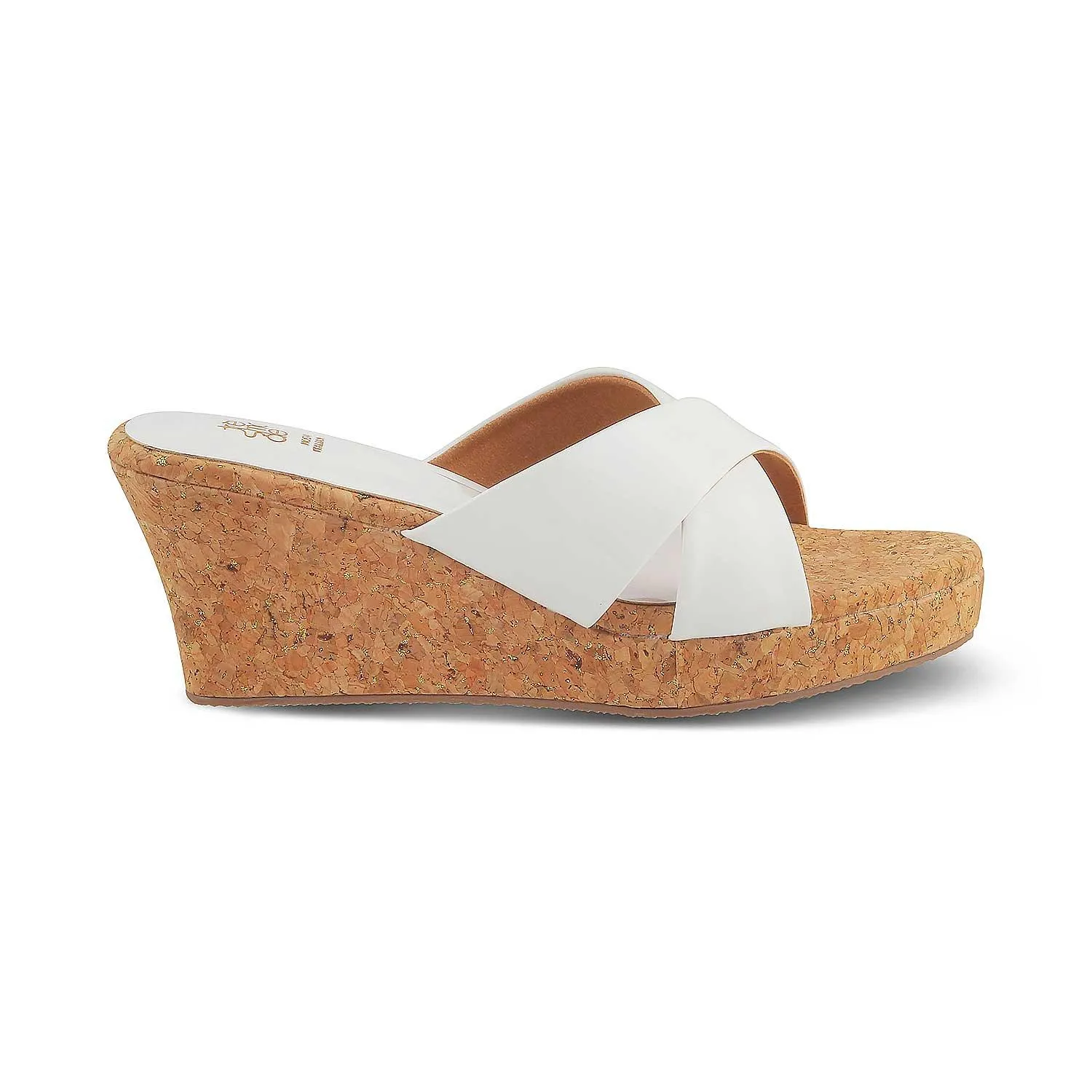 The Simi White Women's Dress Wedge Sandals Tresmode