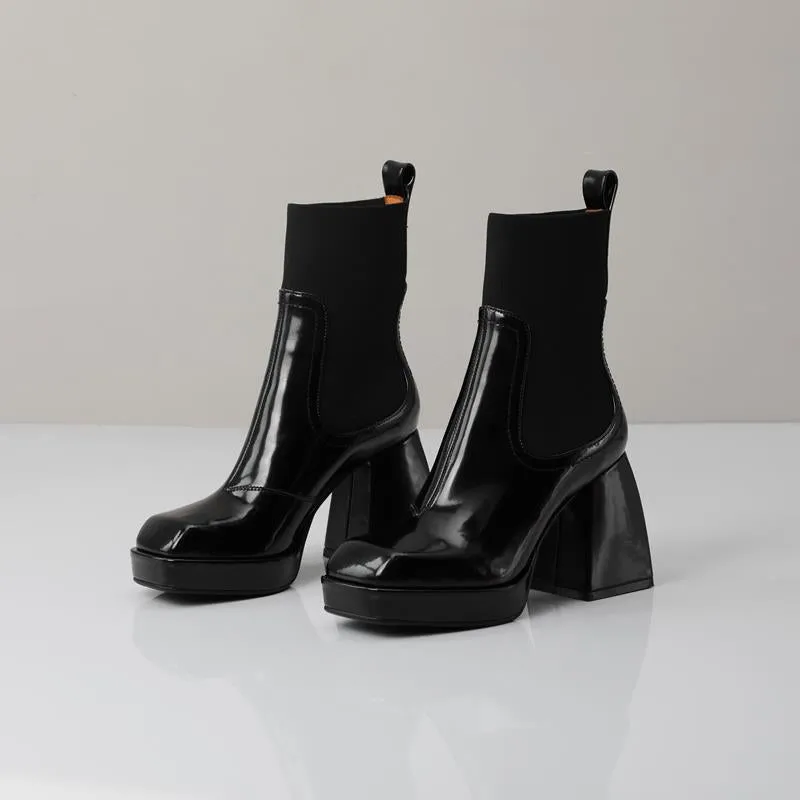 Toby Chunky Heel Chelsea Boots