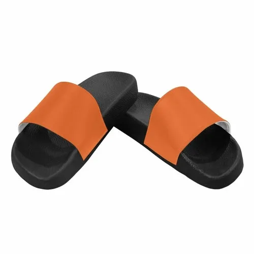 Uniquely You Womens Slides / Flip-Flop Sandals - Autumn Orange