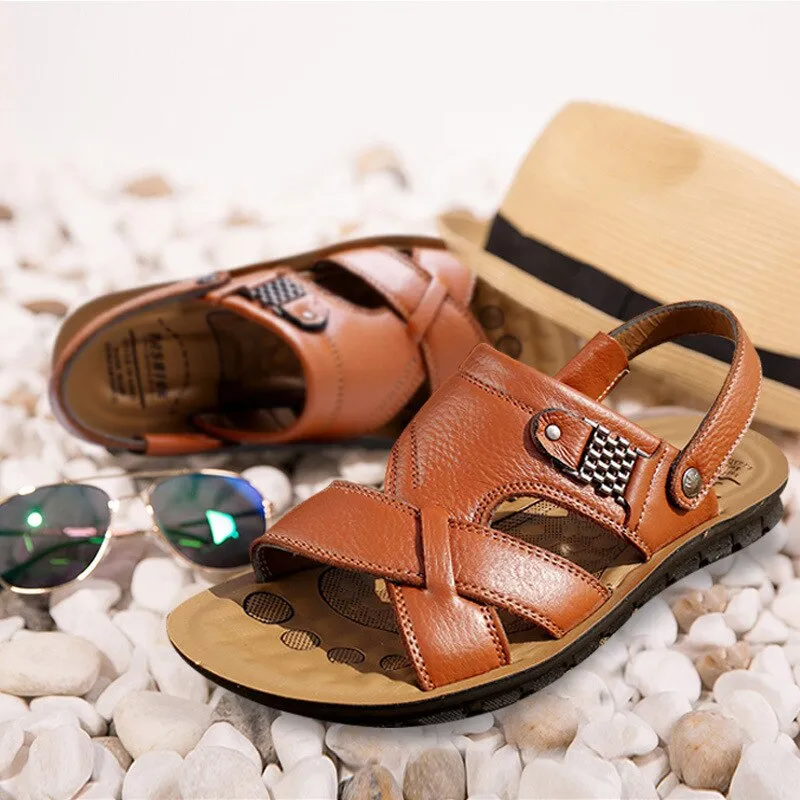 West Louis™ Comfortable Leather Soft Sandals