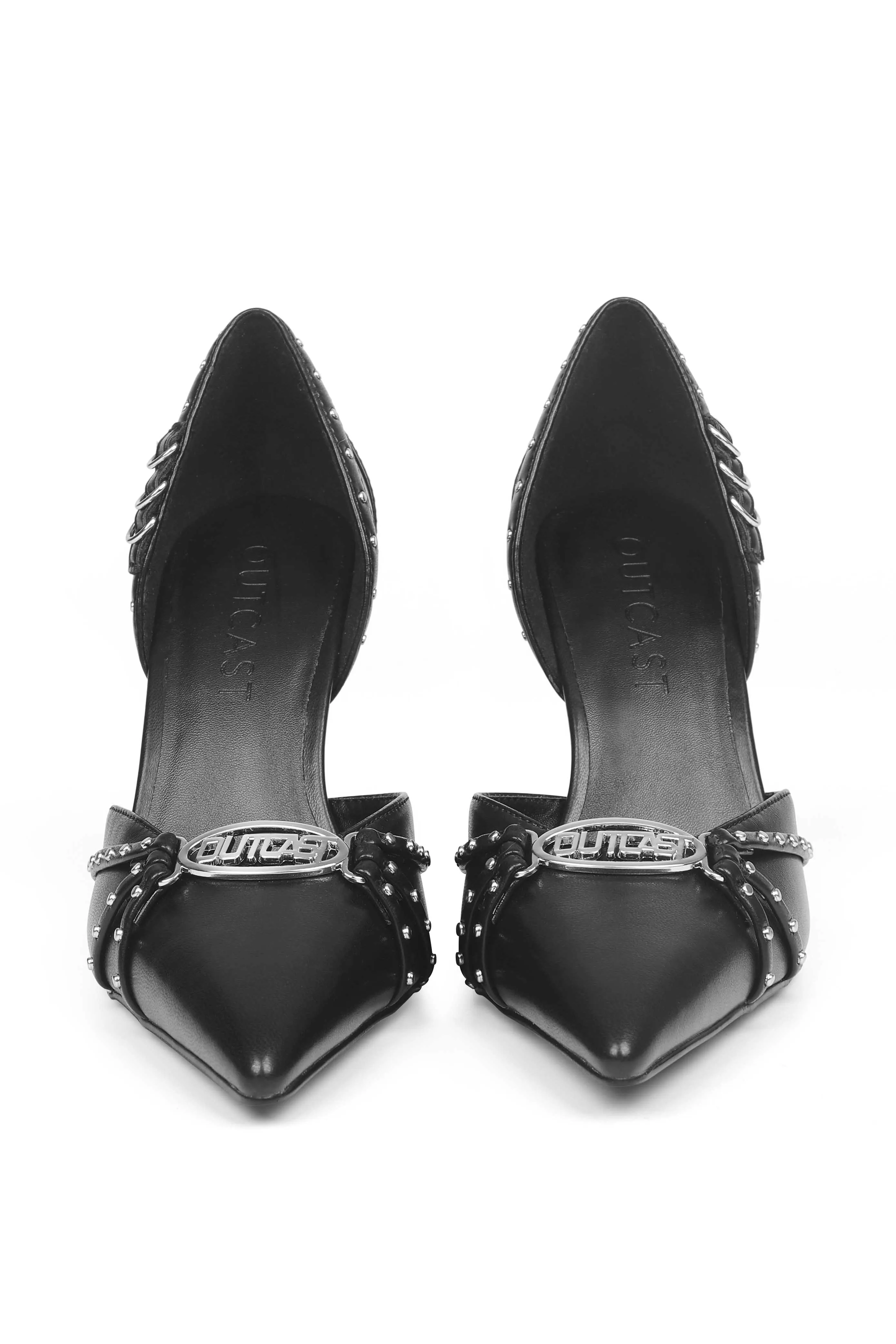 ZANETA PU HEELS BLACK